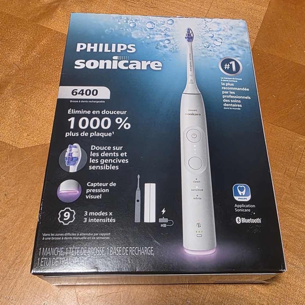 Philips Sonicare Electric Toothbrush White with Blue Accents